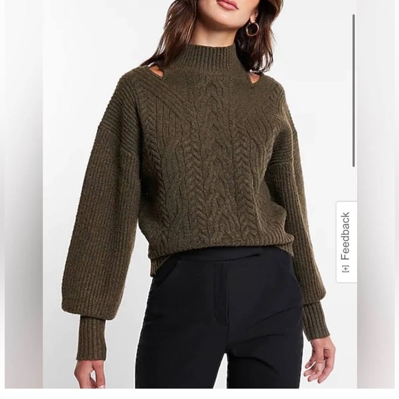 Express Sweater Color Green. size S. - Picture 1 of 5